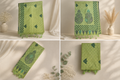 Jacquard Silk Saree - Sage Green