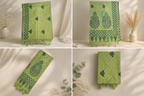 Jacquard Silk Saree - Sage Green
