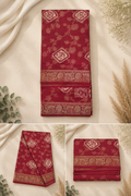 Banaras  Saree - Deep Red