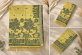 Chanderi Cotton Saree - Olive Yellow