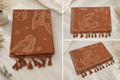 Mulberry Silk Saree - Rust Brown