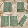 Chanderi Cotton Saree - Sage Green