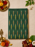 Woman's unstiched pure handloom -Green