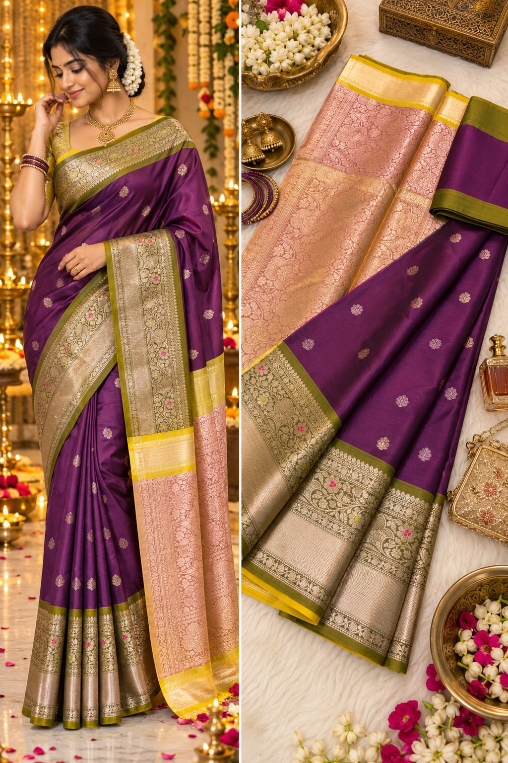 Premium Silk Saree – Elegant Traditional Zari Collection