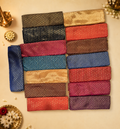 Unstitched silk blouse - Multi pattern -15 pcs