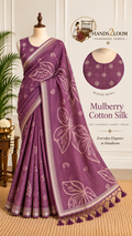 Mulberry Silk Saree - Mauve Purple